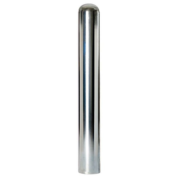 Bollard, Bolt Down, 5In Dia., 42In H, Silver