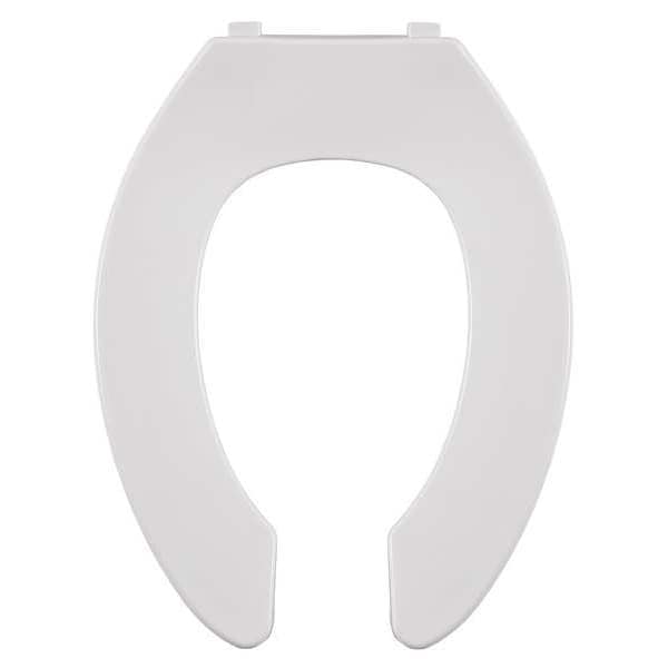 Toilet Seat, Without Cover, Plastic, Elongated, White