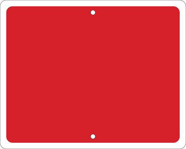 Railroad Sign, 12 in H, 15 in W, Horizontal Rectangle, No Text, 134194