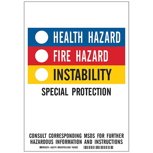 Label, Health Hazard Fire Hazard Instability, Pk5