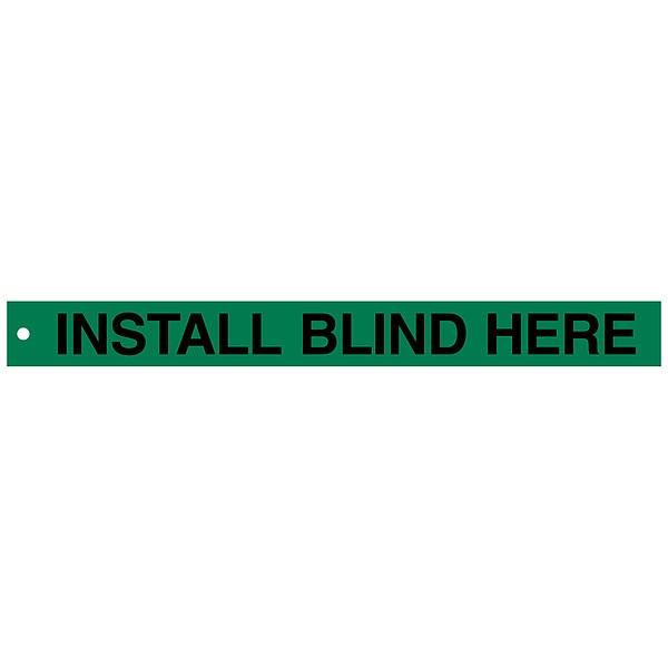 Isolation Blind Tags, 2in.Hx20in.W, PK25