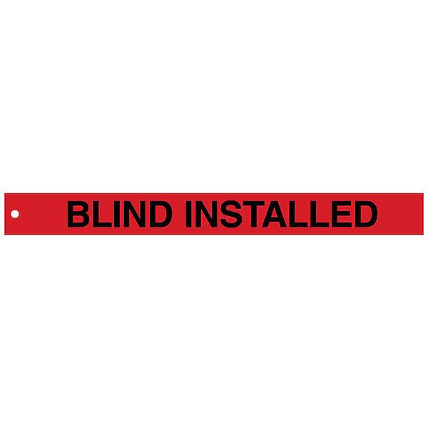 Isolation Blind Tags, 2in.Hx20in.W, PK25