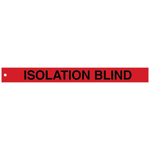 Isolation Blind Tags, 2in.Hx20in.W, PK25