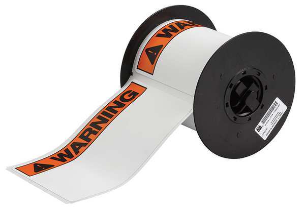 Label, Black/Orange, Labels/Roll: 100