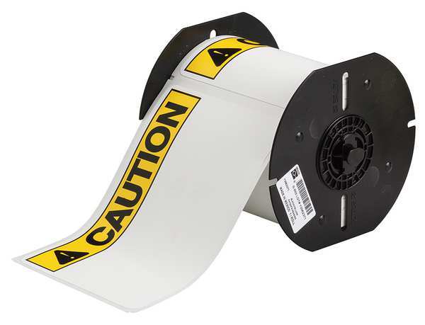Label, Black/Yellow, Labels/Roll: 100