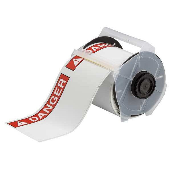 Label, White/Red, Labels/Roll: 100