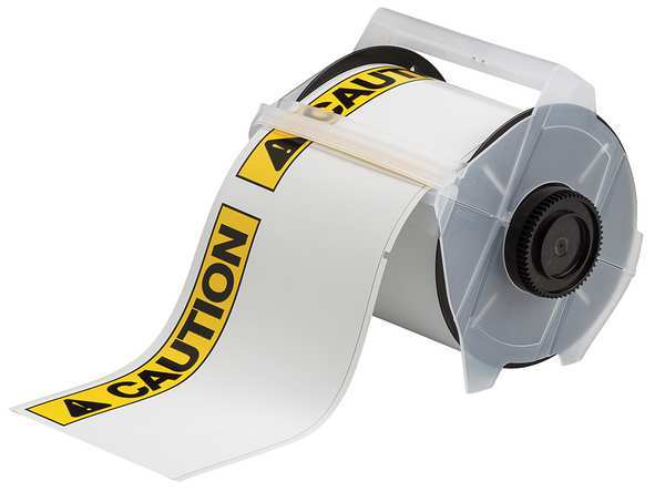 Label, Black/Yellow, Labels/Roll: 100