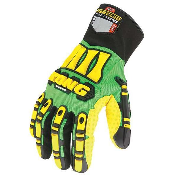 Cut Resistant Coated Gloves, 4 Cut Level, PVC, 2XL, 1 PR