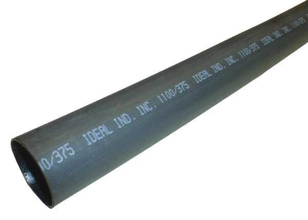 Shrink Tubing, 1.1in ID, Black, 4ft, PK5