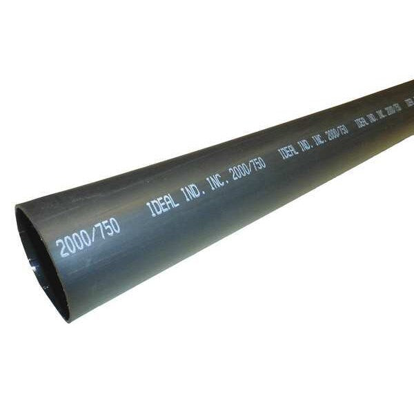 Shrink Tubing, 2.0in ID, Black, 4ft, PK2