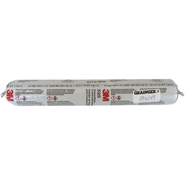 Construction Sealant, 600 mL, SausaPack, Gray, Polyurethane Base