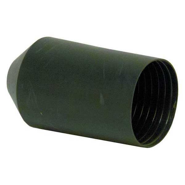 Shrink End Cap, 2.95in ID, Blk, 5-1/8in, PK5