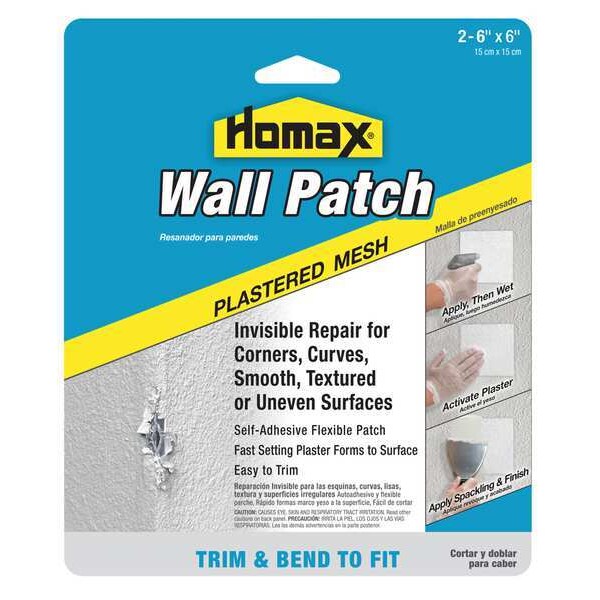 Wall Patch, Self Adhesive, 6x6in, PK2