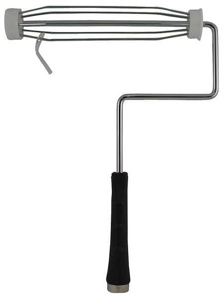 Paint Roller Frame, 5 Wire Cage, Plastic Handle, 9