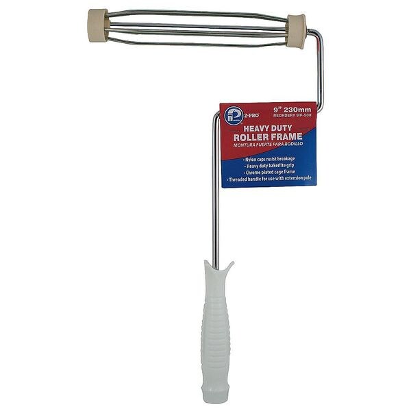 Paint Roller Frame, Cage, Plastic Handle, 9