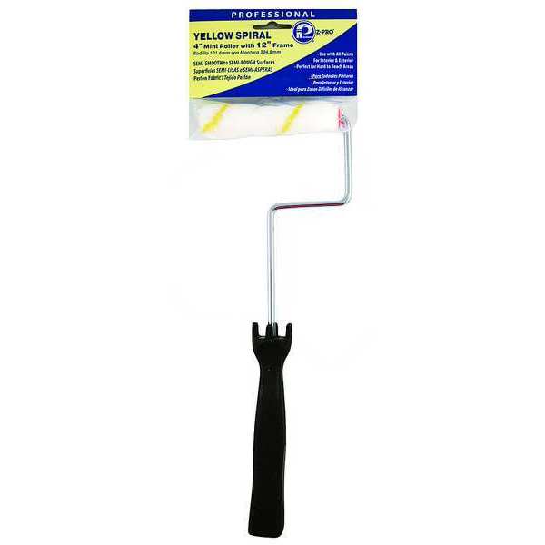 Mini Paint Roller Frame, Cageless, Plastic Handle, 4
