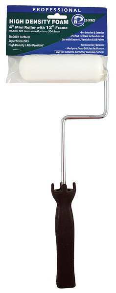 Mini Paint Roller Frame, Cageless, Plastic Handle, 4