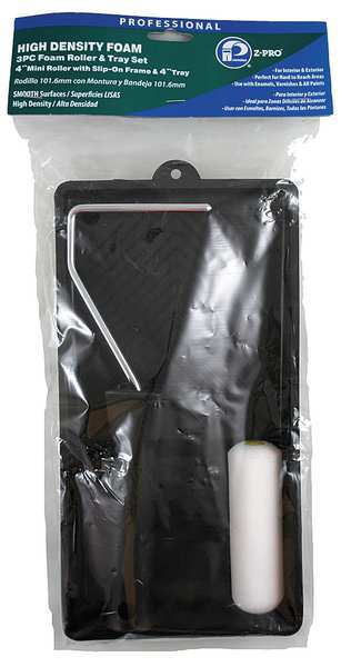 Paint Roller Kit, 4 in., Foam, All Paints