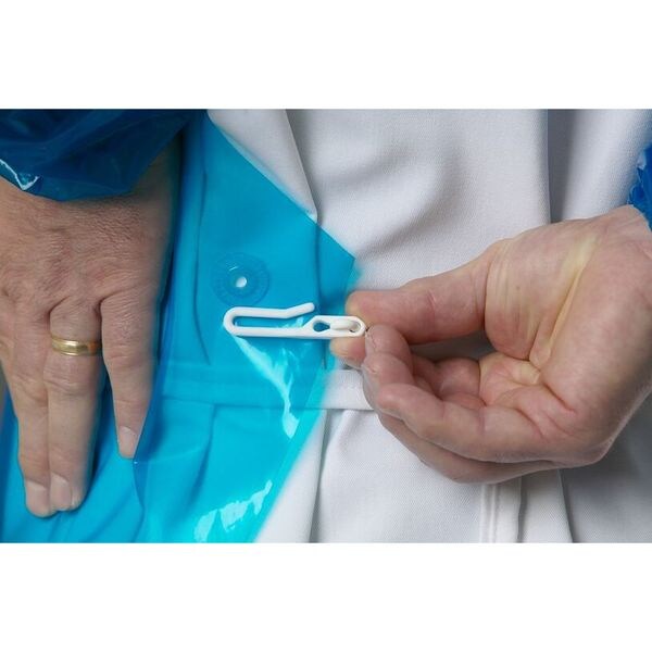 Die Cut Apron, 55 in. L, Blue, PK12