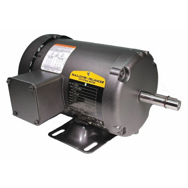 3-Phase General Purpose Motor, 1/4 HP, 56 Frame, 230/460V AC Voltage, 1,140 Nameplate RPM