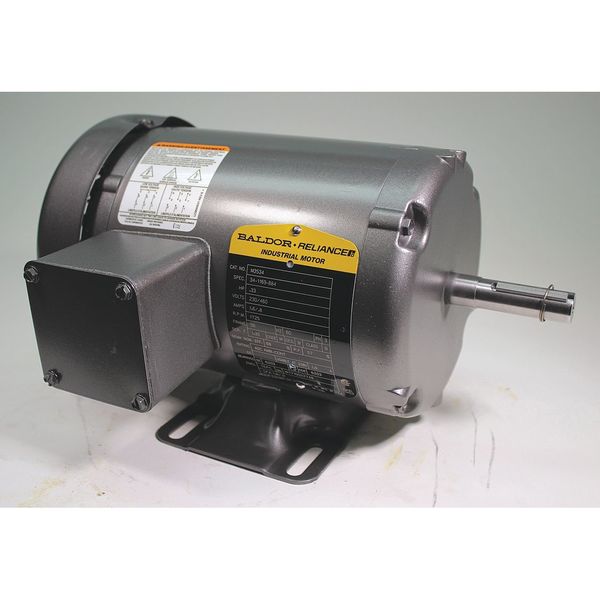 3-Phase General Purpose Motor, 1/3 HP, 56 Frame, 230/460V AC Voltage, 1,725 Nameplate RPM