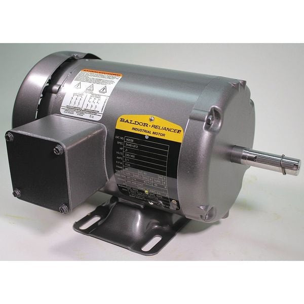 3-Phase General Purpose Motor, 1/2 HP, 56 Frame, 230/460V AC Voltage, 1,725 Nameplate RPM