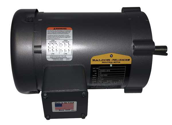 3-Phase General Purpose Motor, 10 HP, 215TC Frame, 230/460V AC Voltage, 1,760 Nameplate RPM