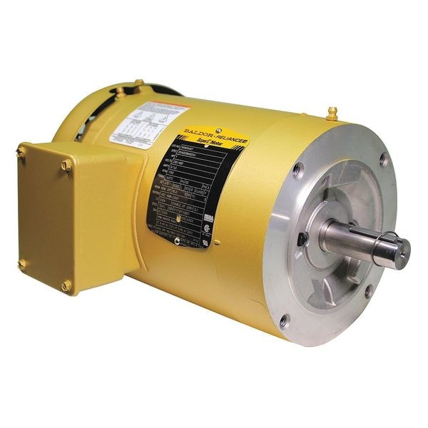 3-Phase General Purpose Motor, 1 HP, 143TC Frame, 208-230/460V AC Voltage, 1,760 Nameplate RPM
