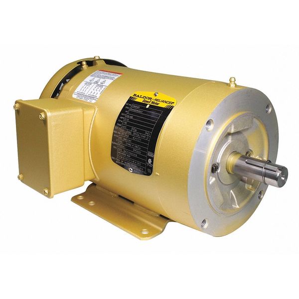 3-Phase General Purpose Motor, 1 HP, 143TC Frame, 230/460V AC Voltage, 1,760 Nameplate RPM