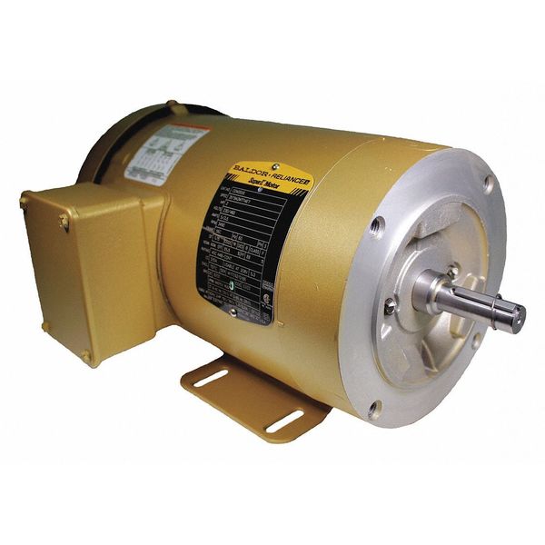 3-Phase General Purpose Motor, 2 HP, 56C Frame, 230/460V AC Voltage, 3,490 Nameplate RPM