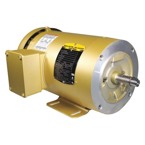 3-Phase General Purpose Motor, 2 HP, 56C Frame, 208-230/460V AC Voltage, 1,755 Nameplate RPM