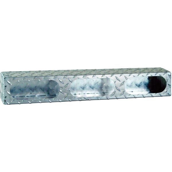 Triple Oval Light Box, 3x25x3 In., Alum