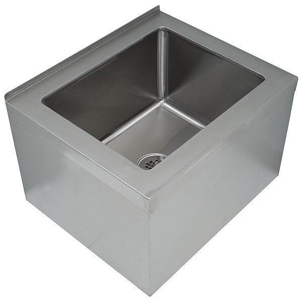 25 in W x 33 in L x 16 in H, Floor Mount, 16 ga. 304 Stainless Steel