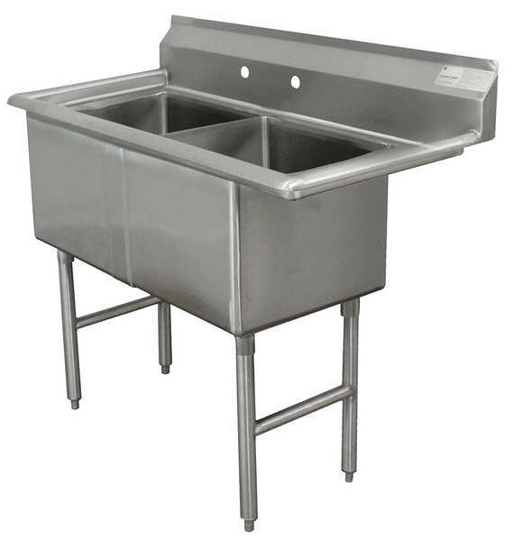 20 1/2 in W x 35 in L x 37 in H, Splash Mount, Scullery Sink
