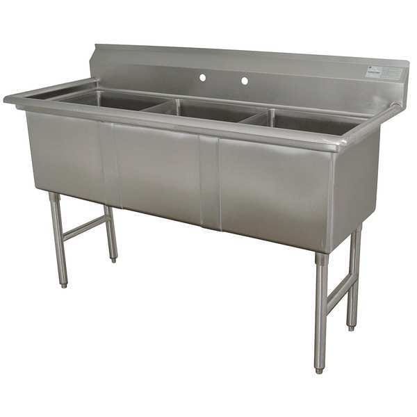20 1/2 in W x 50 in L x 37 in H, Splash Mount, Scullery Sink