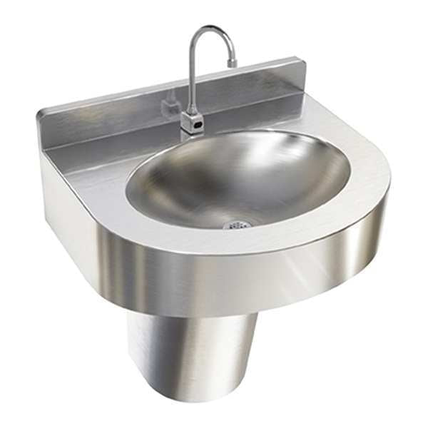 14 1/8 in W x 18 5/8 in L x 7 in H, Wall Hung, 304 Stainless steel