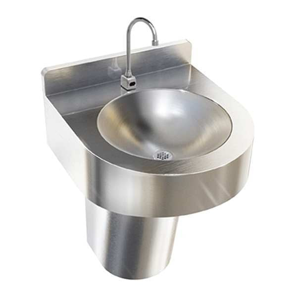 14 1/8 in W x 18 5/8 in L x 7 in H, Wall Hung, Bathroom Sink