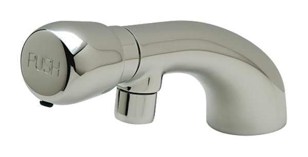 Metering Single Hole Mount, 1 Hole Bathroom Faucet, Polished chrome