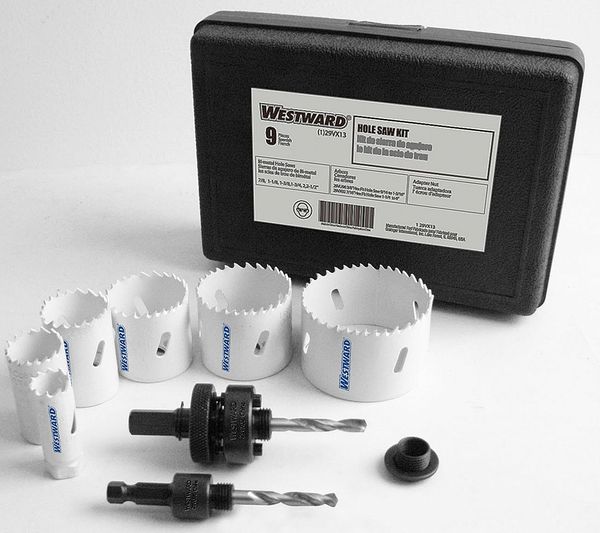 Hole Saw Electricians Kit, 9 pcs.