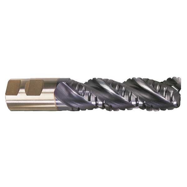 3-Flute PM+â¢ HSS-E CrnRad CC Special Profile Roughing EndMil CTD PM-538R-TC TiCN 1x1x4x6-1/2x0.12CR