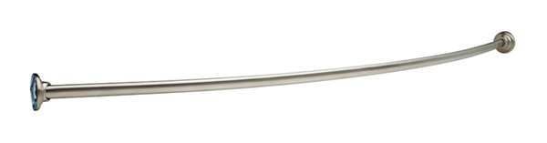 Curved Shower Rod, SS, 60In, 6In Proj.