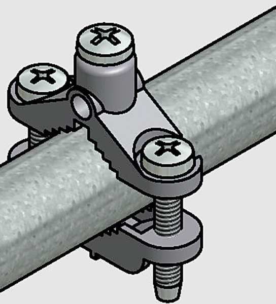 Track Mounted End Stop, Steel