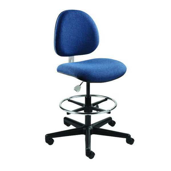 Task Chairs, 21 in to 28-1/2 in Height, Navy Blue
