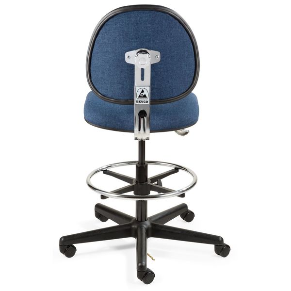 Task Chairs, 21 in to 28-1/2 in Height, Navy Blue