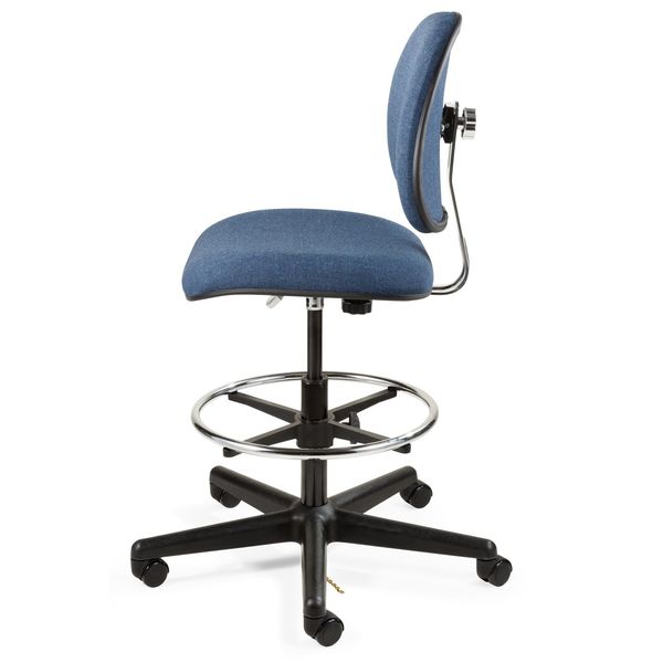 Task Chairs, 21 in to 28-1/2 in Height, Navy Blue
