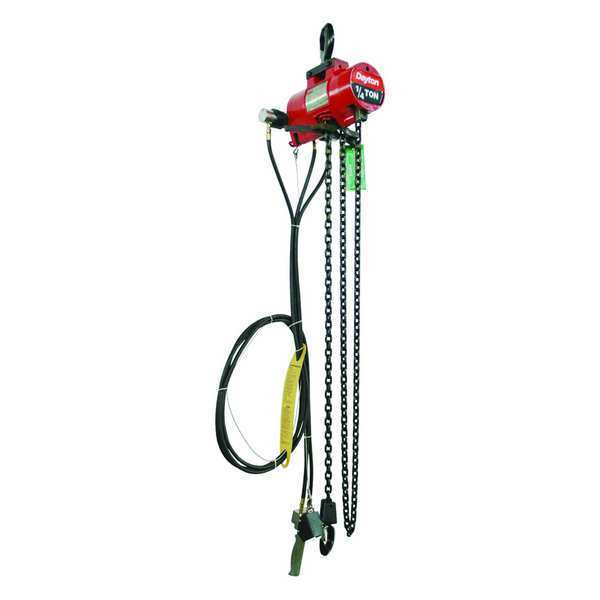Air Chain Hoist, 500 lb.Cap., 10 ft. Lift