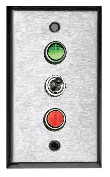 Lighted Toggle Switch, 120V, Green/Red LED