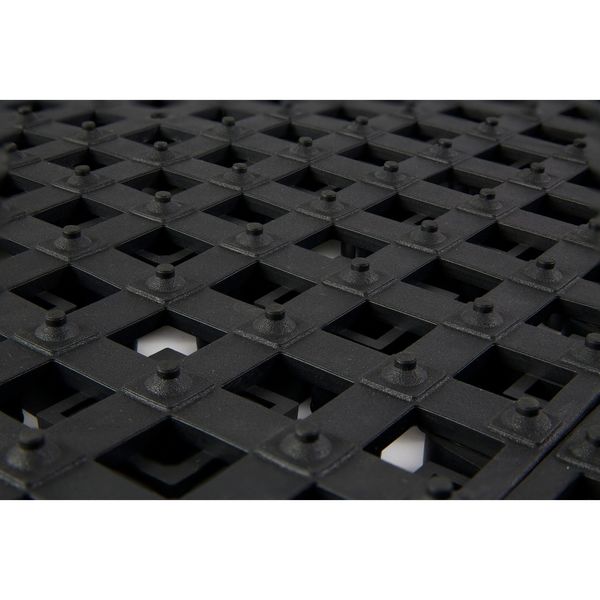 Interlocking Drainage Mat Tile Vinyl 18 in 18 in 7/8 in