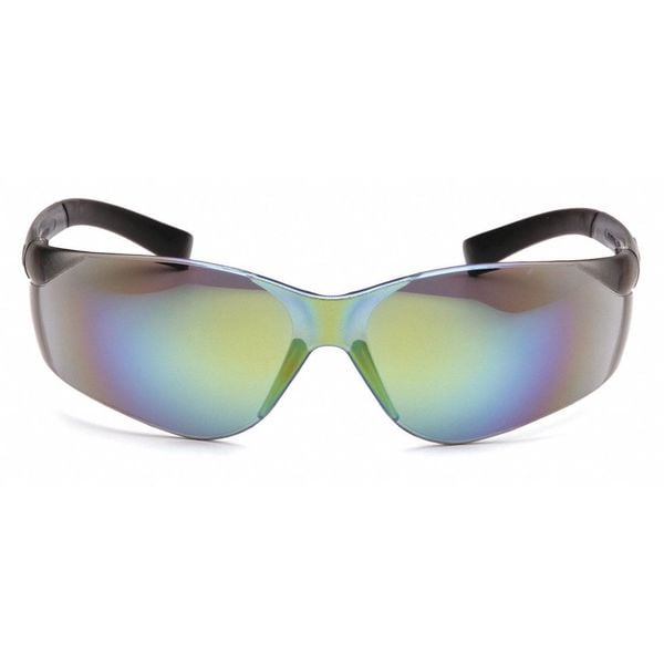 Safety Glasses, Traditional Gold Mirror Polycarbonate Lens, Scratch-Resistant