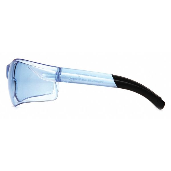 Safety Glasses, Traditional Blue Polycarbonate Lens, Scratch-Resistant